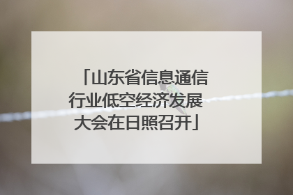 山东省信息通信行业低空经济发展大会在日照召开