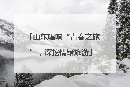山东唱响“青春之旅”，深挖情绪旅游