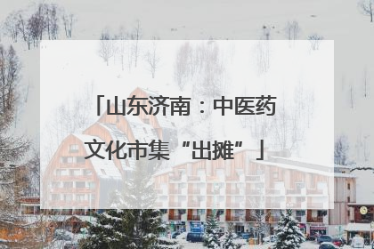 山东济南：中医药文化市集“出摊”