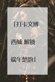 打卡文博西城 解锁端午楚韵