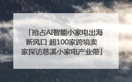 抢占AI智能小家电出海新风口 超100家跨境卖家探访慈溪小家电产业带