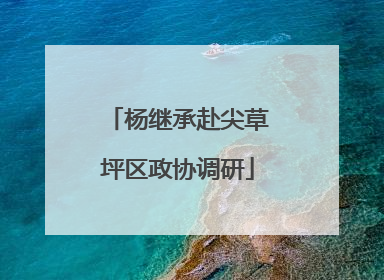 杨继承赴尖草坪区政协调研