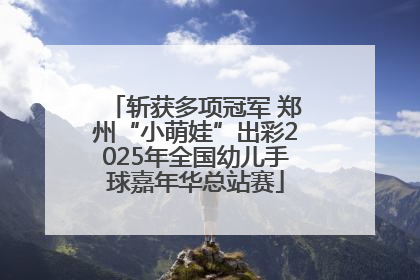 斩获多项冠军 郑州“小萌娃”出彩2025年全国幼儿手球嘉年华总站赛