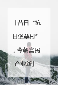 昔日“抗日堡垒村”，今朝富民产业新