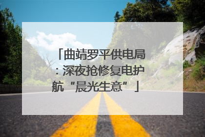 曲靖罗平供电局：深夜抢修复电护航“晨光生意”