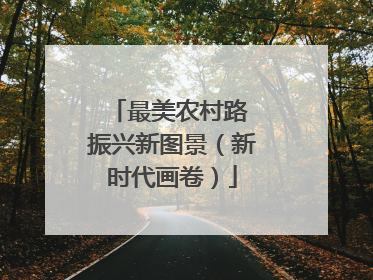 最美农村路 振兴新图景（新时代画卷）