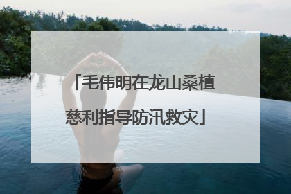 毛伟明在龙山桑植慈利指导防汛救灾