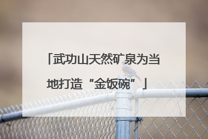 武功山天然矿泉为当地打造“金饭碗”