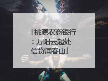 桃源农商银行：万阳云起处 信贷润春山