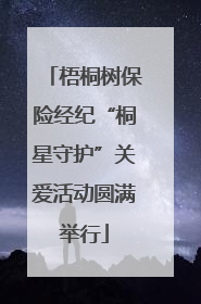 梧桐树保险经纪“桐星守护”关爱活动圆满举行