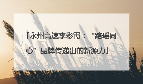 永州高速李彩霞：“路瑶同心”品牌传递出的新源力