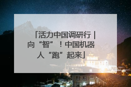 活力中国调研行｜向“智”！中国机器人“跑”起来
