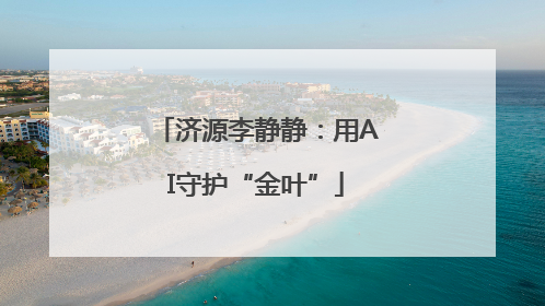 济源李静静：用AI守护“金叶”