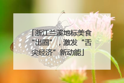 浙江兰溪地标美食“出圈”，激发“舌尖经济”新动能