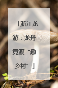 浙江龙游：龙舟竞渡“趣乡村”