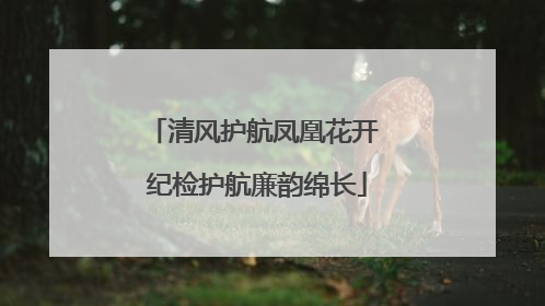 清风护航凤凰花开 纪检护航廉韵绵长