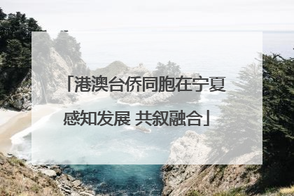 港澳台侨同胞在宁夏感知发展 共叙融合