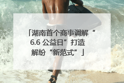 湖南首个商事调解“6.6 公益日”打造解纷“新范式”
