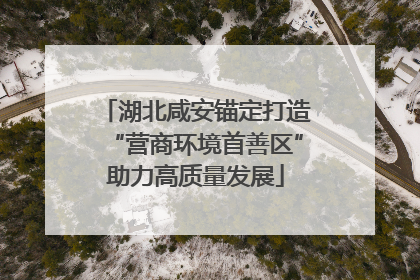 湖北咸安锚定打造“营商环境首善区”助力高质量发展