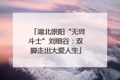 湖北崇阳“无臂斗士”刘细谷：双脚走出大爱人生