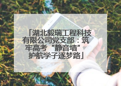湖北毅瑞工程科技有限公司党支部：筑牢高考“静音墙” 护航学子逐梦路
