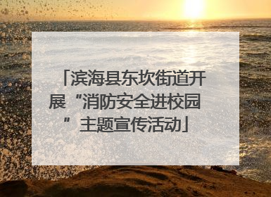 滨海县东坎街道开展“消防安全进校园”主题宣传活动