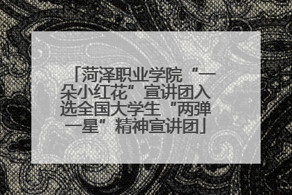菏泽职业学院“一朵小红花”宣讲团入选全国大学生“两弹一星”精神宣讲团