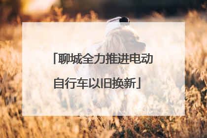 聊城全力推进电动自行车以旧换新