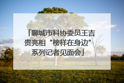 聊城市科协委员王吉贵亮相“榜样在身边”系列记者见面会