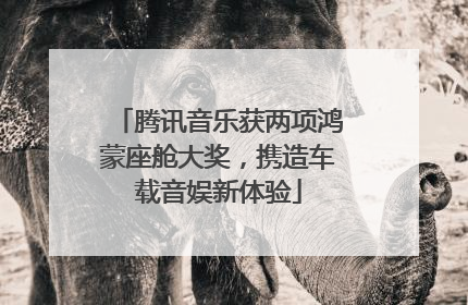 腾讯音乐获两项鸿蒙座舱大奖，携造车载音娱新体验