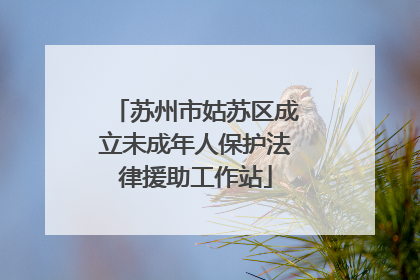 苏州市姑苏区成立未成年人保护法律援助工作站