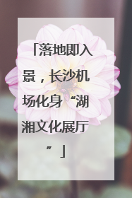 落地即入景，长沙机场化身“湖湘文化展厅”