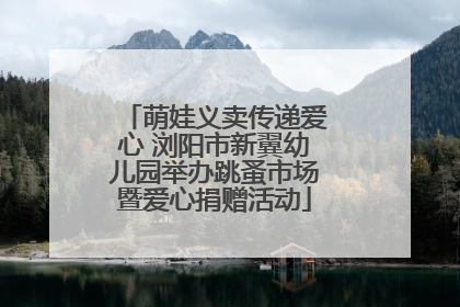 萌娃义卖传递爱心 浏阳市新翼幼儿园举办跳蚤市场暨爱心捐赠活动