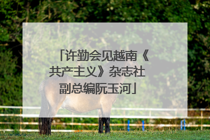许勤会见越南《共产主义》杂志社副总编阮玉河