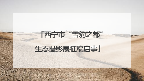 西宁市“雪豹之都”生态摄影展征稿启事