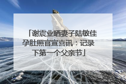 谢震业晒妻子陆敏佳孕肚照官宣喜讯：记录下第一个父亲节