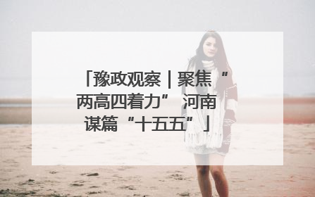 豫政观察｜聚焦“两高四着力” 河南谋篇“十五五”