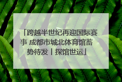跨越半世纪再迎国际赛事 成都市城北体育馆蓄势待发丨探馆世运