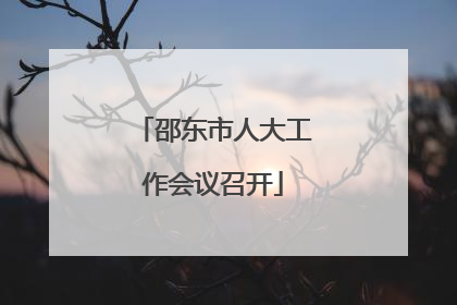 邵东市人大工作会议召开