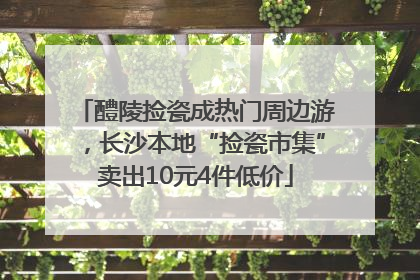 醴陵捡瓷成热门周边游，长沙本地“捡瓷市集”卖出10元4件低价