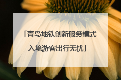 青岛地铁创新服务模式 入境游客出行无忧