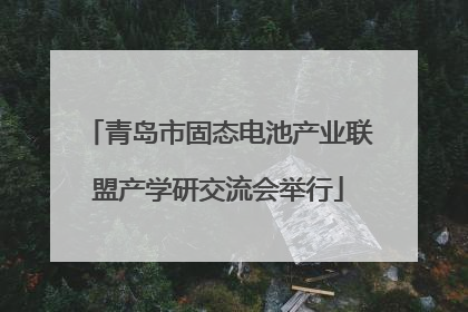 青岛市固态电池产业联盟产学研交流会举行
