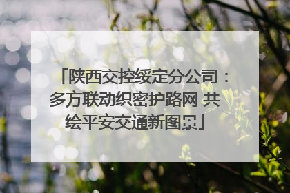 陕西交控绥定分公司：多方联动织密护路网 共绘平安交通新图景