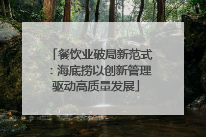 餐饮业破局新范式：海底捞以创新管理驱动高质量发展