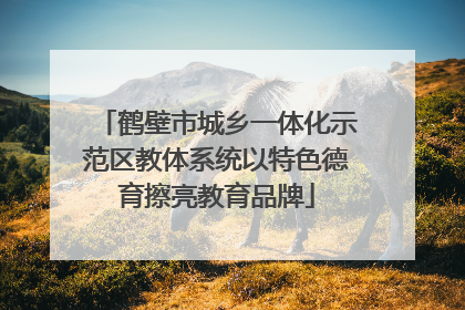 鹤壁市城乡一体化示范区教体系统以特色德育擦亮教育品牌