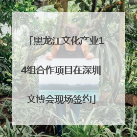 黑龙江文化产业14组合作项目在深圳文博会现场签约
