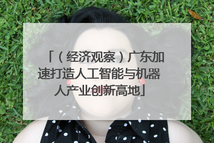 （经济观察）广东加速打造人工智能与机器人产业创新高地