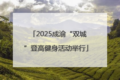 2025成渝“双城”登高健身活动举行