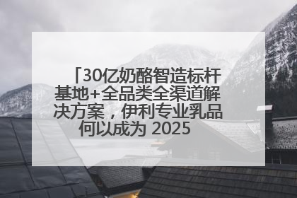 30亿奶酪智造标杆基地+全品类全渠道解决方案，伊利专业乳品何以成为 2025 焙烤展 MV