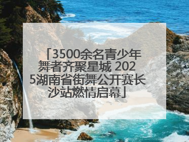3500余名青少年舞者齐聚星城 2025湖南省街舞公开赛长沙站燃情启幕